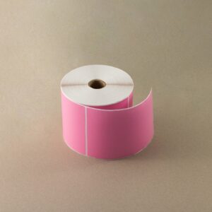 Pink Direct Thermal Labels – 100x150mm | 500/roll