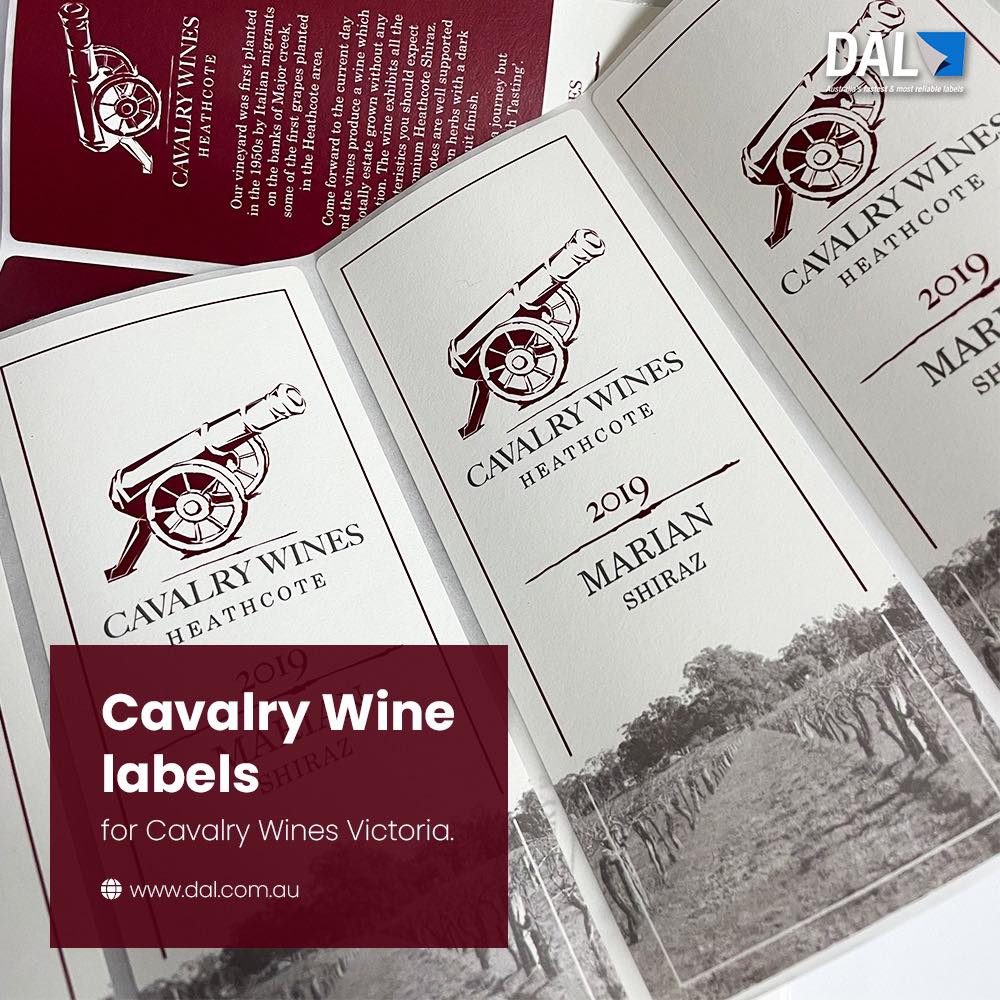 Cavalry Wines labels
