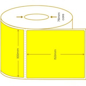 Yellow Direct Thermal Labels